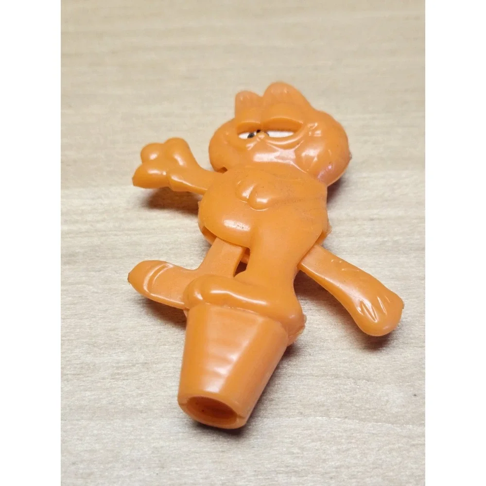 Vintage Garfield the Cat Pencil Topper 1978 Character Toy 2.5‎ inch Cute! Moves!
